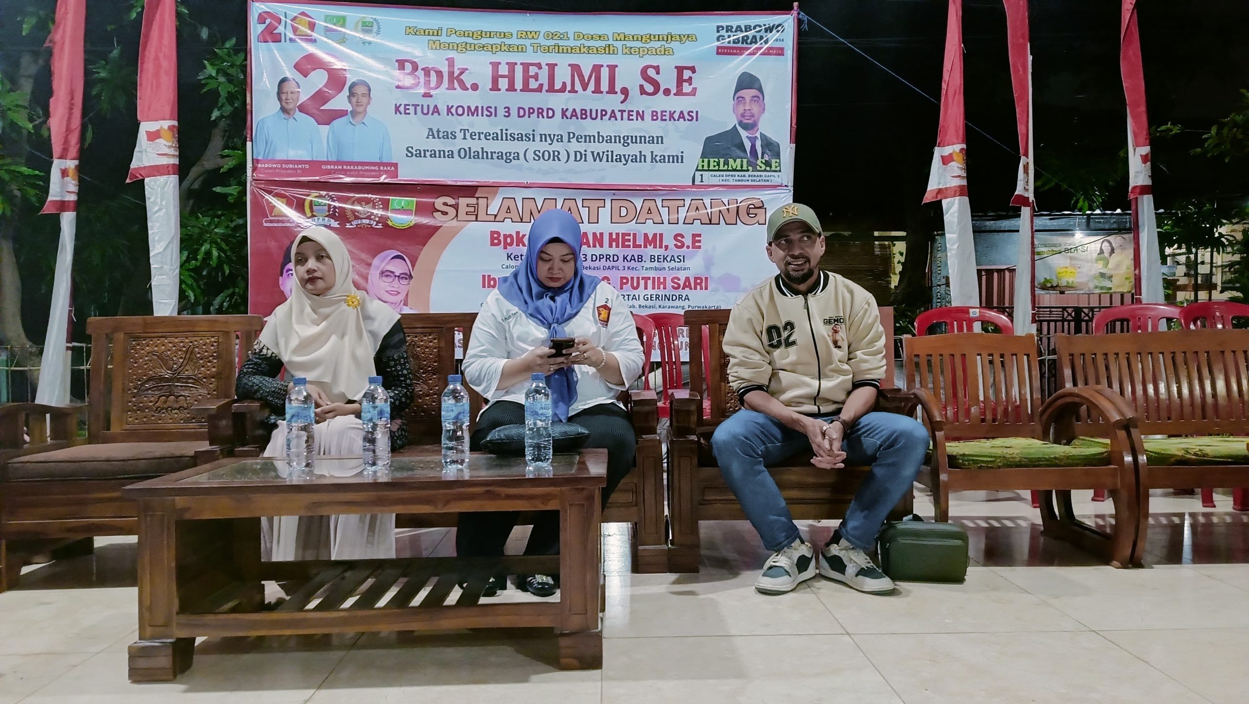Dua Politisi Gerindra Sambangi Tiga Wilayah Desa Mangunjaya dan Desa Sumberjaya