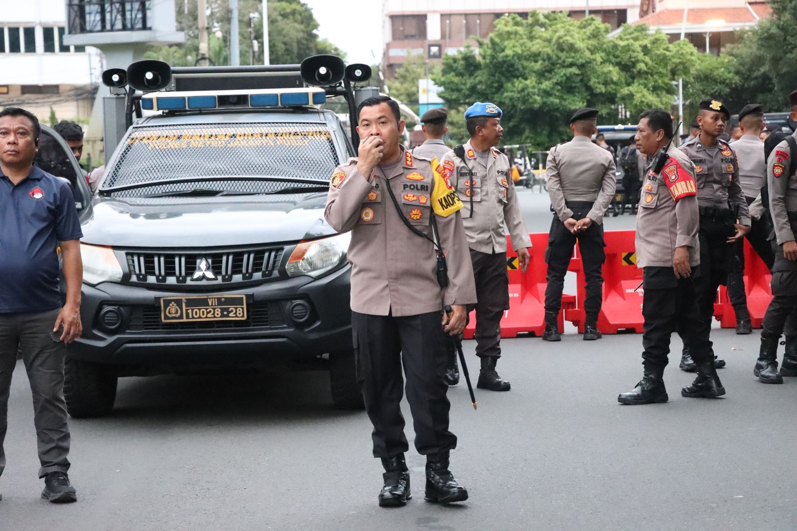 1.120 Polisi Kawal Aksi Solidaritas Palestina di Kedubes AS