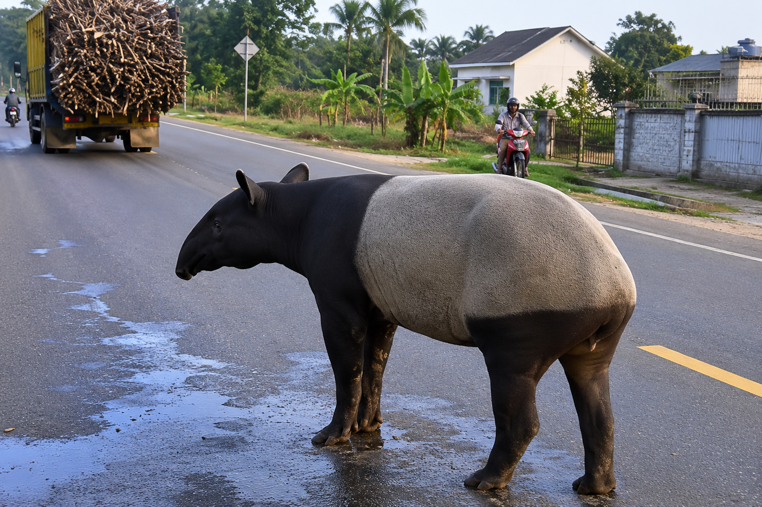 Miris! Tapir Langka Diduga Disembelih Warga di Mesuji, Polisi Buru Pelaku
