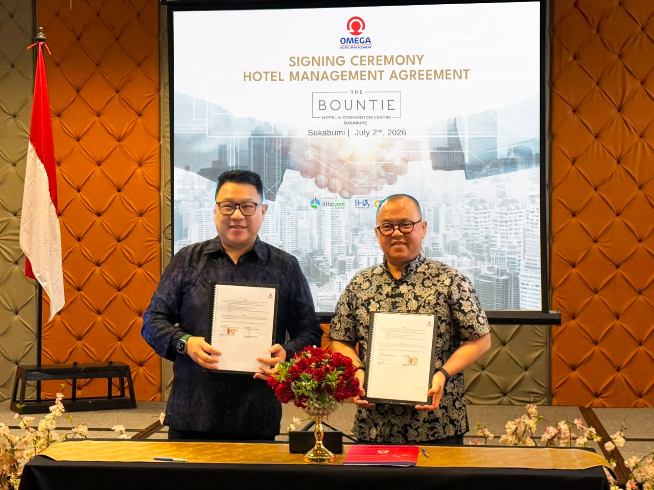 Omega Hotel Management Tandatangani LOI Pengoperasian The Bountie Hotel Sukabumi