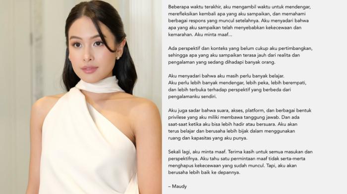 Dulu dihujat imbas konten mindfulness, Maudy Ayunda kini tuai pujian usai bantu korban karhutla